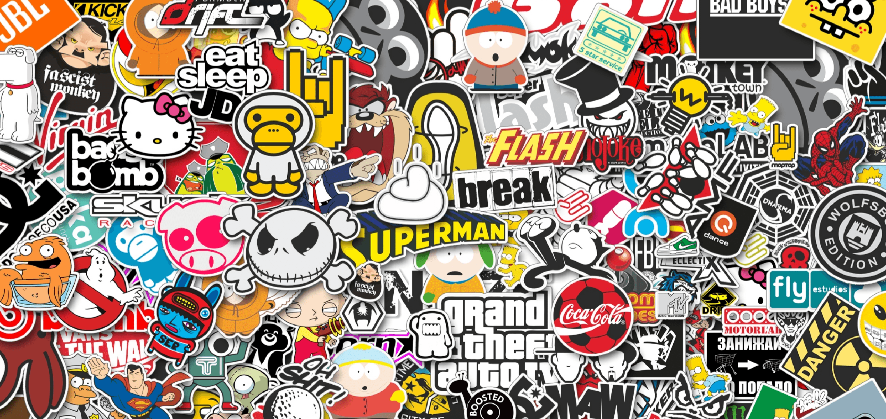 Bild von Aufklebern aus dem besten Stickerpapier.