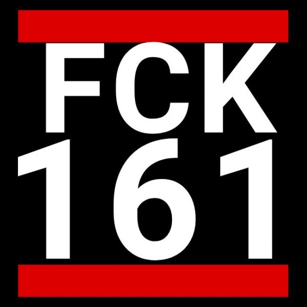 FCK 161 Anti-Antifa Aufkleber | Gegen Linksextremismus