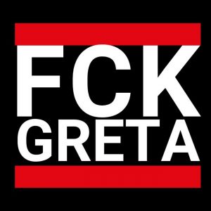 FCK Greta Thunberg Aufkleber