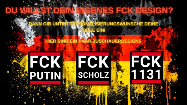 Eigener FCK Aufkleber | 5*5cm