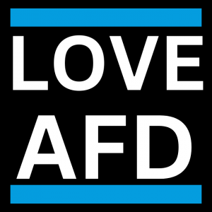 AFD Sticker – hochwertiger AfD Aufkleber im quadratischen 10×10 cm Format mit klarer Botschaft. Wetterfester Sticker mit Abziehilfe, ideal fürs Auto oder Laptop.