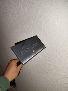 Bild von einem Aufkleberstab oder Stickerstab