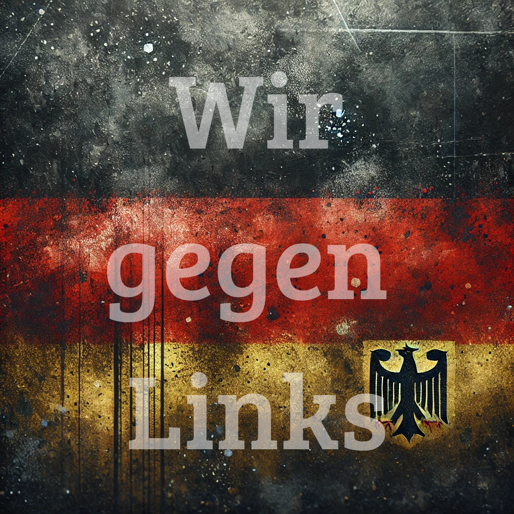 Motiv für einen Aufkleber gegen Links.
